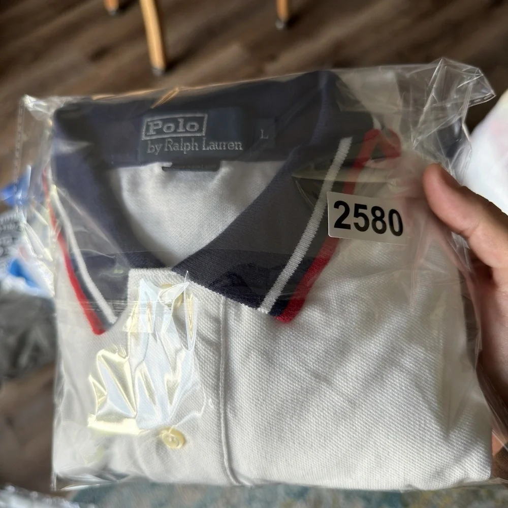 Polo Ralph Lauren US Open 2005 Big Pony Short Sleeve Polo Shirt Men's Large